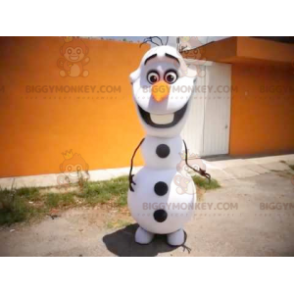 White and Black Snowman BIGGYMONKEY™ Mascot Costume -