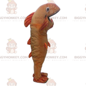 Costume de mascotte BIGGYMONKEY™ de poisson orange et marron -