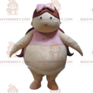 Fat Girl BIGGYMONKEY™ Maskottchenkostüm mit Höschen und