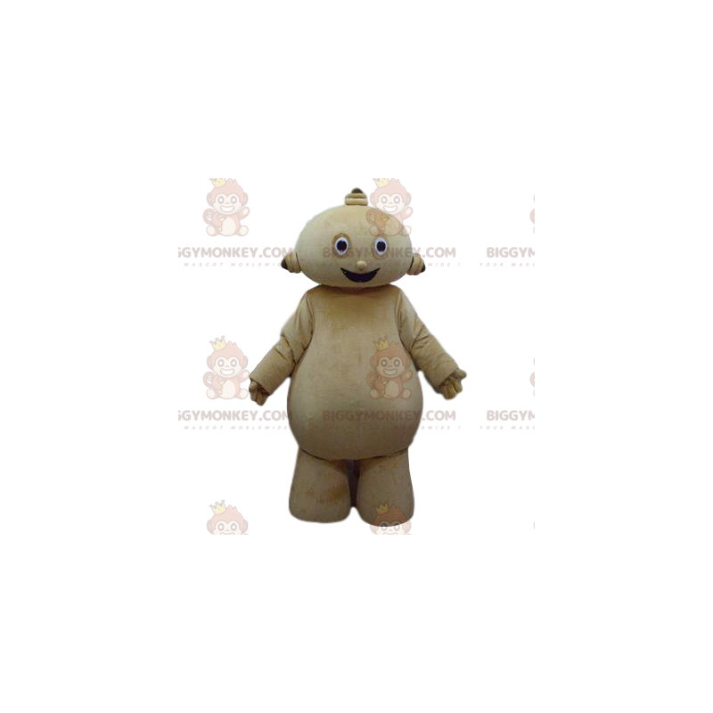 Costume de mascotte BIGGYMONKEY™ de petit bonhomme crème