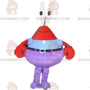 Traje de mascote BIGGYMONKEY™ do Capitão Siriguejo, o famoso