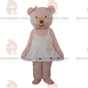 Costume da mascotte BIGGYMONKEY™ con orso color crema con