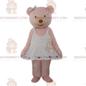 Costume da mascotte BIGGYMONKEY™ con orso color crema con