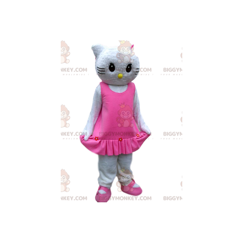 Hello Kitty BIGGYMONKEY™ maskotkostume med elegant pink