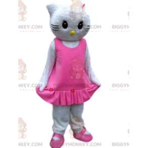 Hello Kitty BIGGYMONKEY™ mascottekostuum met elegante roze jurk