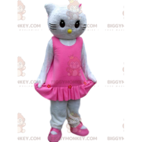 Hello Kitty BIGGYMONKEY™ Maskottchenkostüm mit elegantem rosa