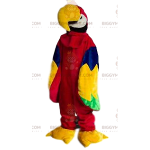 Disfraz de mascota BIGGYMONKEY™ de loro multicolor muy