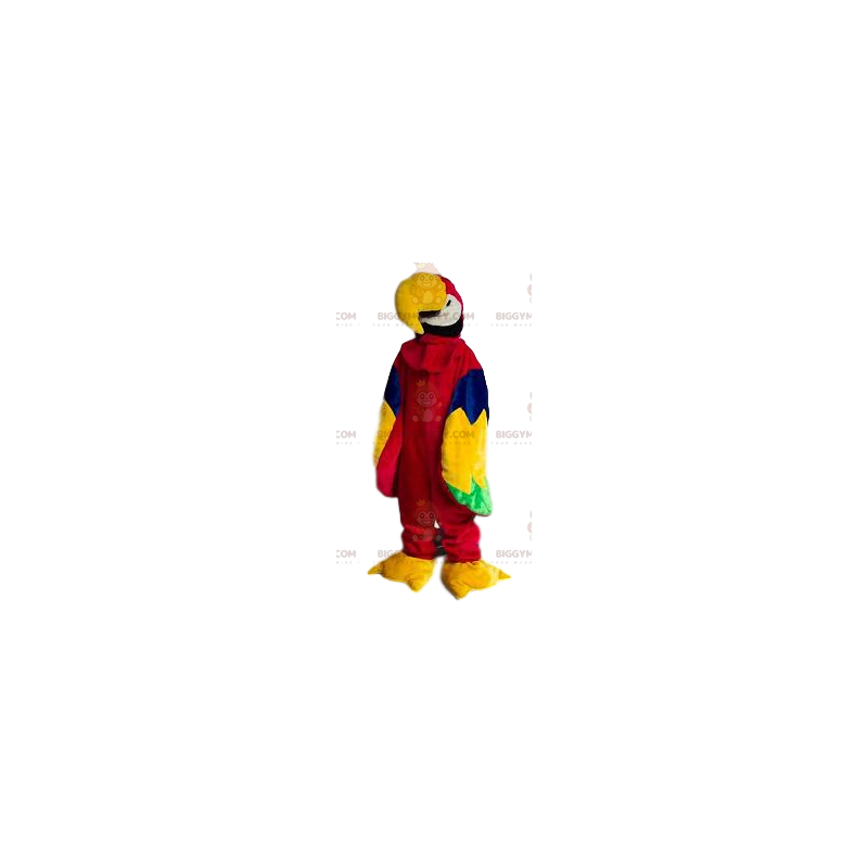 Very Smiling Multicolored Parrot BIGGYMONKEY™ Mascot Costume –