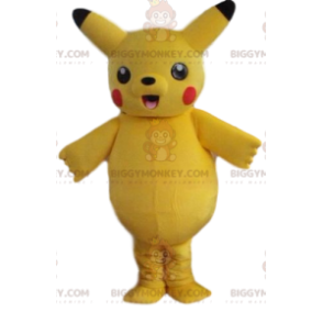 Pikachun, kuuluisan pokemonhahmon, BIGGYMONKEY™ maskottiasu -