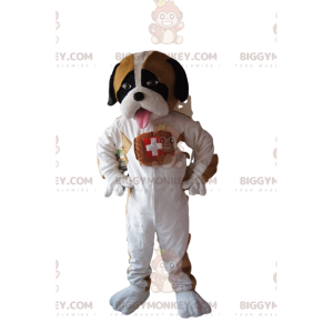 BIGGYMONKEY™ mascottekostuum van Sint Bernard met een tedere