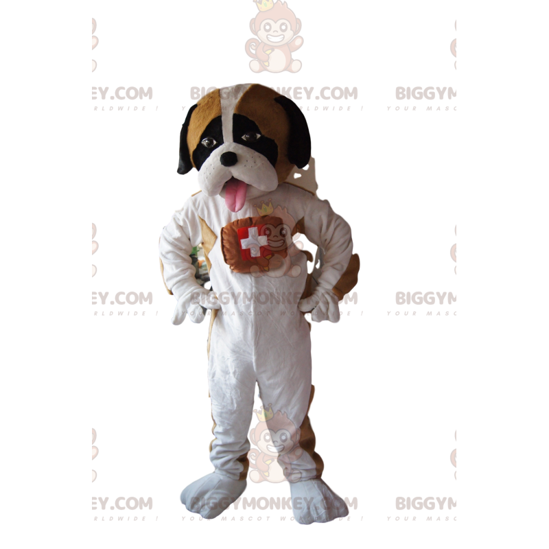 BIGGYMONKEY™ maskotkostume af Saint Bernard med et ømt look -