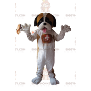 BIGGYMONKEY™ maskotkostume af Saint Bernard med et ømt look -