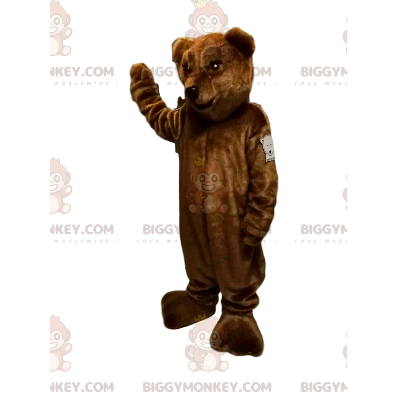 Costume da mascotte dell'orso bruno BIGGYMONKEY™ con un bel