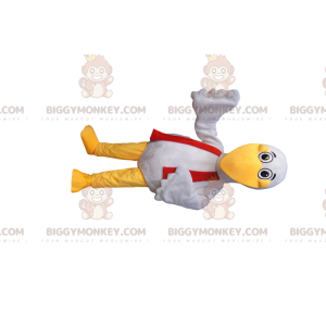 Disfraz de mascota BIGGYMONKEY™ Pájaro blanco con pico