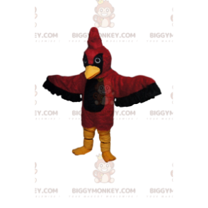 BIGGYMONKEY™ Maskottchen-Kostüm Roter und schwarzer Adler mit