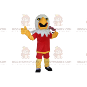 Costume da mascotte Golden Eagle BIGGYMONKEY™ con abbigliamento