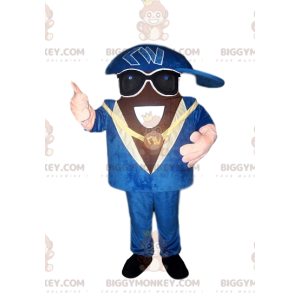 Costume de mascotte BIGGYMONKEY™ de rappeur avec un beau