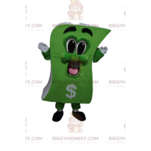 Costume de mascotte BIGGYMONKEY™ de billet de banque très