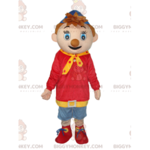 Costume de mascotte BIGGYMONKEY™ de Oui-Oui, le gentil petit