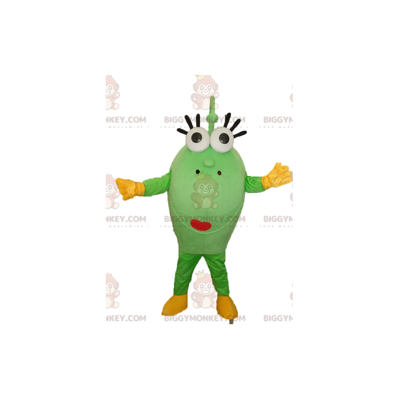 Costume da mascotte BIGGYMONKEY™ a forma ovale verde con