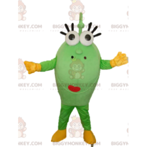 Kostium maskotki BIGGYMONKEY™ w zielonym owalnym kształcie ze