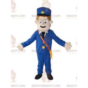 Disfraz de muñeco de nieve BIGGYMONKEY™ con traje y Kepi azul -