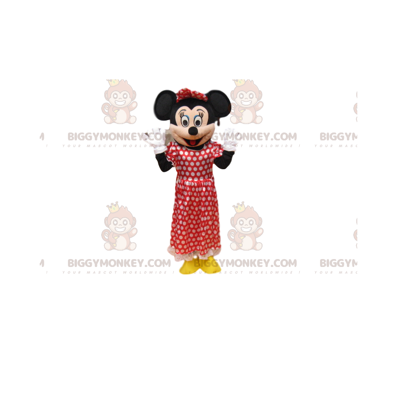 BIGGYMONKEY™ maskotdräkt av Minnie, den kära och ömma till