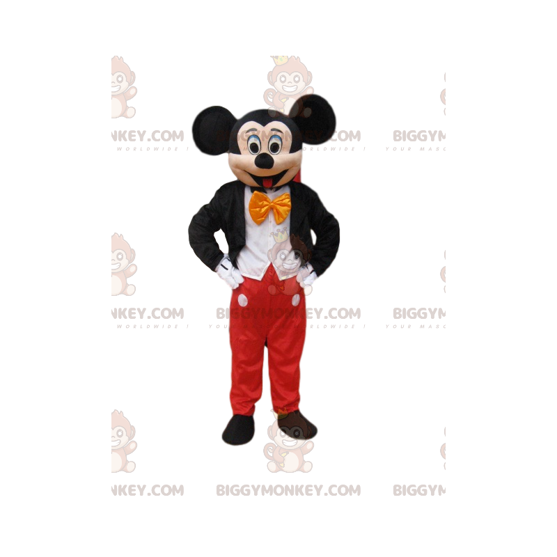 Kostým maskota BIGGYMONKEY™ Mickey Mouse, velké a slavné myši
