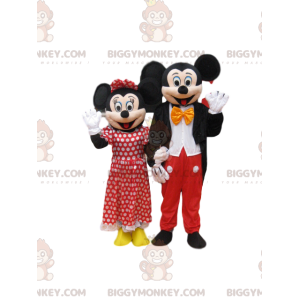 Duo di costumi mascotte Topolino e Minnie BIGGYMONKEY™ -