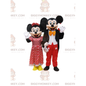 Mickey Mouse and Minnie BIGGYMONKEY™ Mascot Costume Duo -