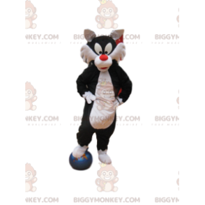 Kostým maskota Sylvestra BIGGYMONKEY™ z karikatury Looney Tunes