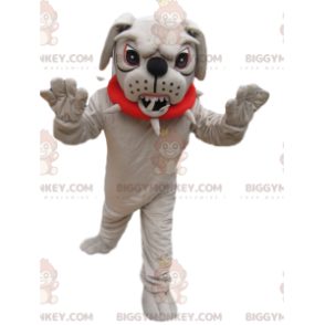 BIGGYMONKEY™ Costume da mascotte Bulldog molto aggressivo con