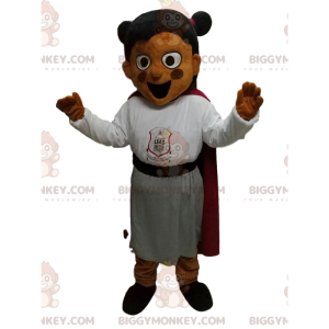 Costume da mascotte per bambina BIGGYMONKEY™ con vestito da