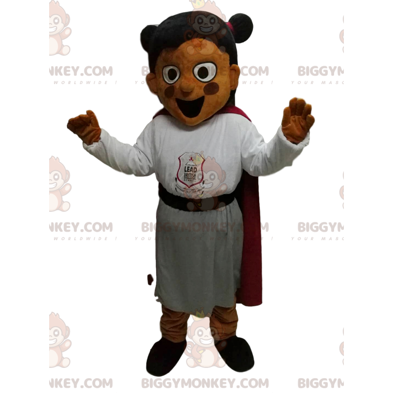 BIGGYMONKEY™ Maskottchen-Kostüm für kleine Mädchen mit sehr