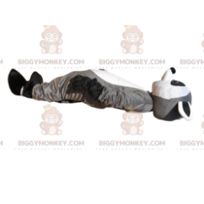 Costume de mascotte BIGGYMONKEY™ de raton-laveur gris et noir