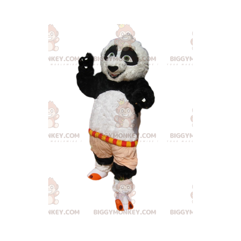 BIGGYMONKEY™ maskotkostume af Po, fra Kung-Fu Panda. Po kostume