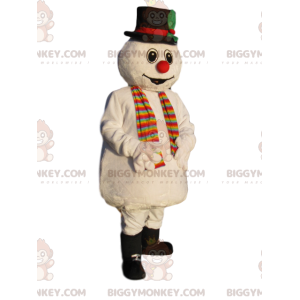 Fantasia de mascote de boneco de neve BIGGYMONKEY™ com chapéu