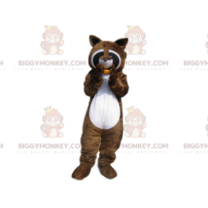 Brown Raccoon with Corn Cob BIGGYMONKEY™ Mascot Costume –