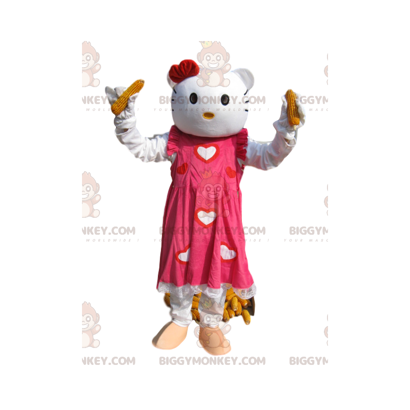 Costume de mascotte BIGGYMONKEY™ de Hello Kitty avec une