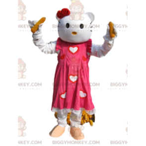 Kostým maskota Hello Kitty BIGGYMONKEY™ s nádhernými růžovými