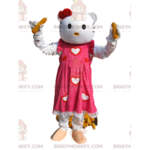 Traje de mascote Hello Kitty BIGGYMONKEY™ com lindo vestido