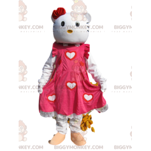 Traje de mascote Hello Kitty BIGGYMONKEY™ com lindo vestido