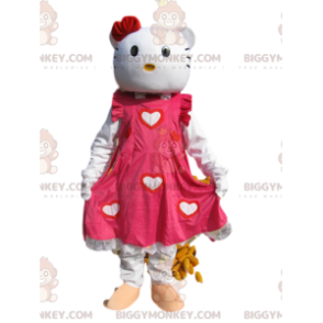 Hello Kitty BIGGYMONKEY™ Maskottchenkostüm mit wunderschönem