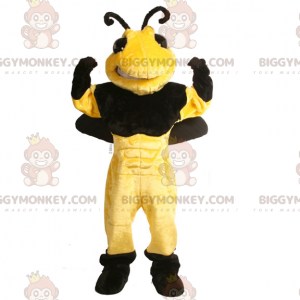 Black and Yellow Wasp Bee BIGGYMONKEY™ Mascot Costume -