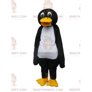 Costume de mascotte BIGGYMONKEY™ de pingouin rieur. Costume de