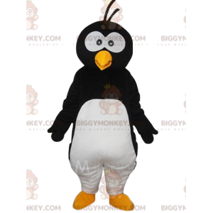BIGGYMONKEY™ Sjovt pingvinmaskotkostume med pust på hovedet -