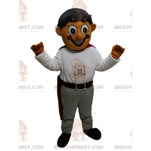 Costume da mascotte BIGGYMONKEY™ da ragazzino molto felice con