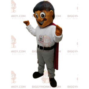 Very Happy Little Boy BIGGYMONKEY™ Mascot Costume With School