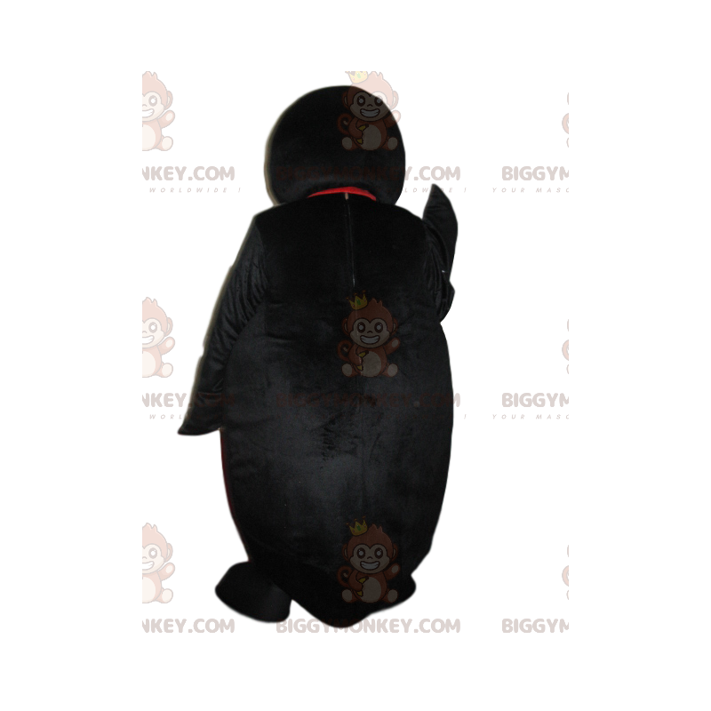 Knipogende charmante pinguïn BIGGYMONKEY™ mascottekostuum -