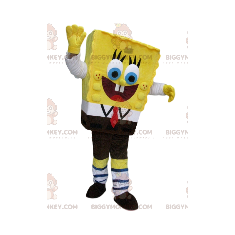 Στολή μασκότ Super Happy Spongebob BIGGYMONKEY™ -